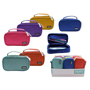 Ingraf Mediterraneo Portatodo Organizador - Multiples Compartimentos - Diseño Elegante - Material Resistente - Cierre Seguro - Colores Surtidos