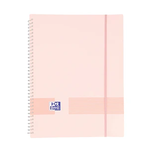 Oxford Live & Go A4 Carpeta de Fundas - Tapa de Plastico Opaco - Espiral 20 Fundas - Color Rosa Chicle