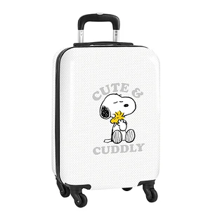 Safta Snoopy Friends Forever Maleta Trolley de Cabina 20 - Cierre con Candado - Interior Forrado - Bolsillo de Red - Ruedas 360º - Mango Extensible -