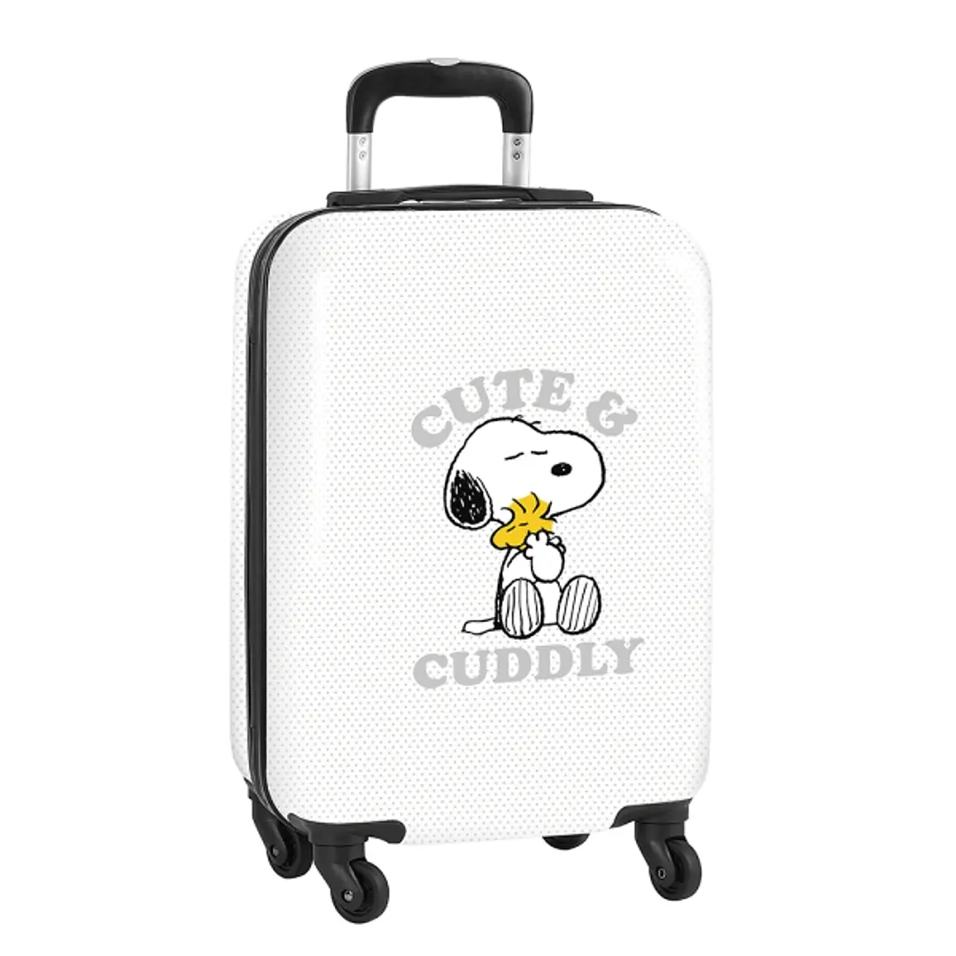 Safta Snoopy Friends Forever Maleta Trolley de Cabina 20 - Cierre con Candado - Interior Forrado - Bolsillo de Red - Ruedas 360º - Mango Extensible - 1