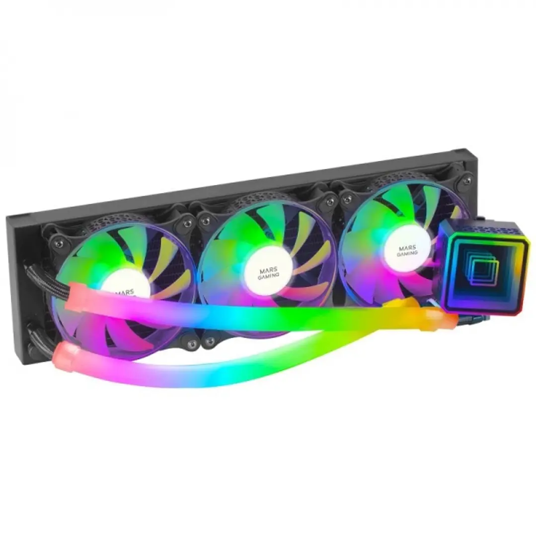 Mars Gaming ML-ULTRA360 Refrigeracion Liquida - 650W TDP - Tecnologia OPTI-CHAMBER 3rd Gen - Iluminacion ARGB - Ventiladores Silenciosos FDB - Color N 1
