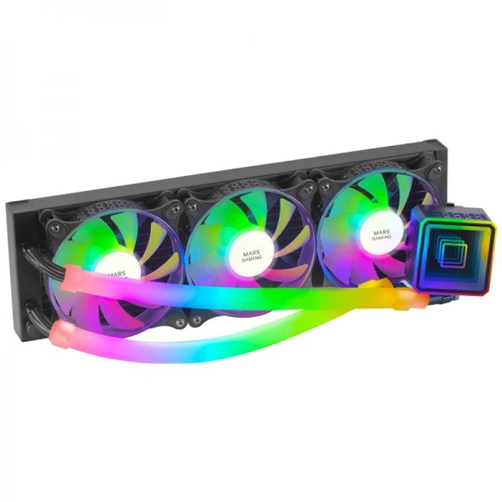 Mars Gaming ML-ULTRA360 Refrigeracion Liquida - 650W TDP - Tecnologia OPTI-CHAMBER 3rd Gen - Iluminacion ARGB - Ventiladores Silenciosos FDB - Color N 1