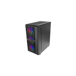 Mars Gaming MC-VAULT Caja Torre ATX - 4 Ventiladores de 120mm ARGB - Ventana Lateral de Cristal Templado - Rejilla Frontal y Superior - 7 Ranuras de E