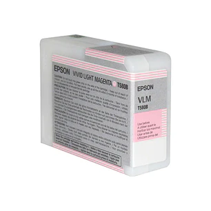 Epson T580B Magenta Light Vivido Cartucho de Tinta Original - C13T580B00