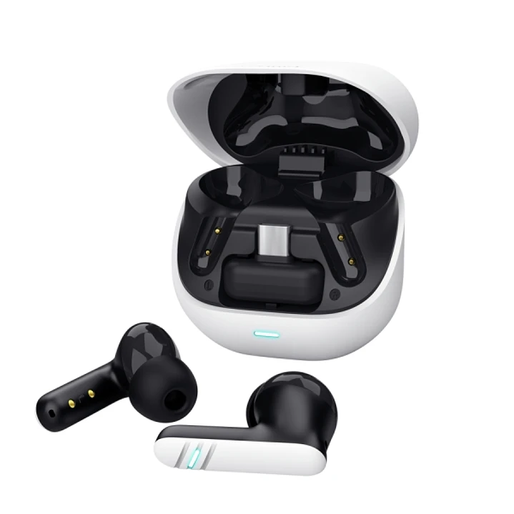 Trust GXT 409 Oxxie Auriculares TWS - Bluetooth - Indicadores LED - Receptor USB-C - ABS Reciclado - Multiplataforma - Cancelacion de Ruido ENC - 29x5 1