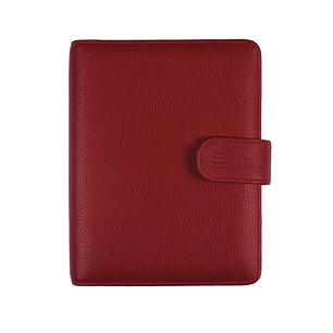 Finocam Open Piel Andrea Agenda Organizador - Formato 500 - 165x40x210mm - Semana Vista en Vertical - Color Burdeos