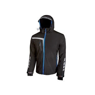 Upower Quick Chaqueta Soft Shell - Talla S - Tejido Elastico Cortavientos Transpirable, Repelente al Agua, Bolsillo Impermeable con Free Sound, Detall