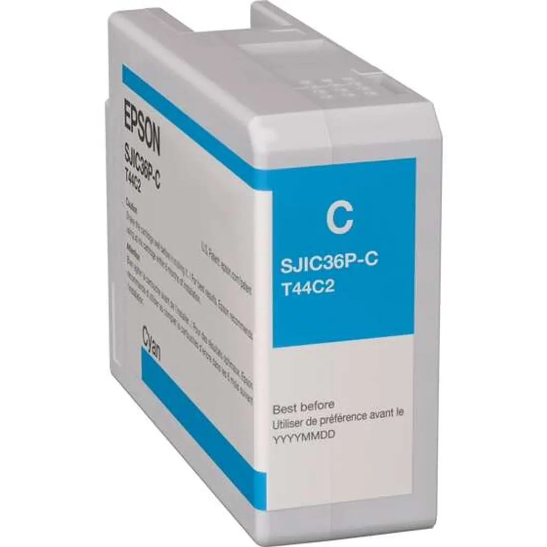 Epson SJIC36P Cyan Cartucho de Tinta Original - C13T44C240/SJIC36P(C) 1