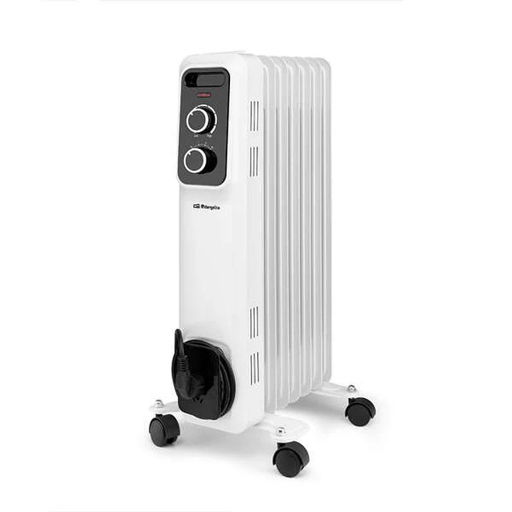 Orbegozo RS 1500 Radiador de Aceite Elegante y Potente - Potencia Maxima 1500W - 7 Elementos Calorificos - Proteccion contra Sobrecalentamiento y Anti 1