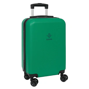 Safta Real Betis Balompie Maleta Trolley de Cabina 20 - Cierre con Candado - Interior Forrado - Bolsillo de Red - Ruedas 360º - Asa Extensible - Mate