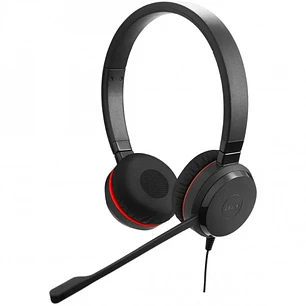Jabra Evolve 30 UC Auriculares con Microfono - Conectividad Flexible USB o 3.5mm - Cancelacion de Ruido - Diadema Ajustable - Controles en Cable - Col
