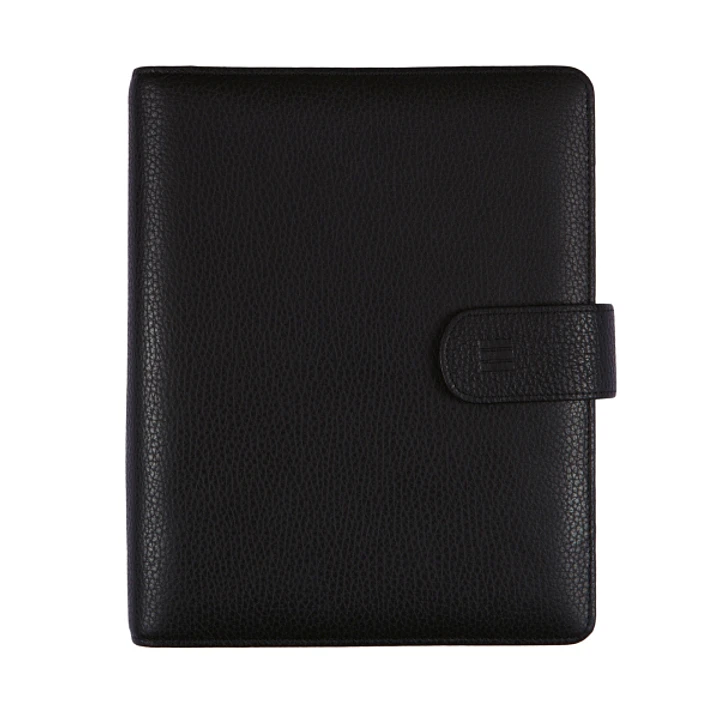 Finocam Open Piel Andrea Agenda Organizador en Catalan - Anual 2026 - Formato 1000 - 205x43x249mm - Semana Vista en Vertical - Color Negro 1