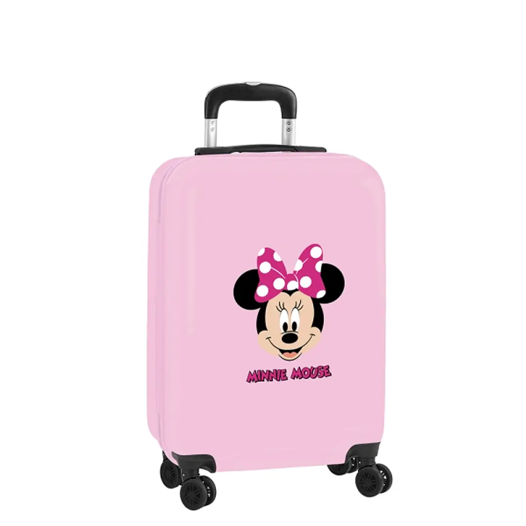 Safta Minnie Mouse Me Time Maleta Trolley de Cabina 20 - Cierre con Candado - Interior Forrado y Bolsillos - Ruedas Giratorias 360° - Ajustable - ABS 1