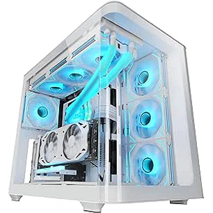 Mars Gaming MC-FUSION Caja Torre ATX - Cristal Templado Curvo Continuo - Soporta Refrigeracion Liquida - Capacidad hasta 10 Ventiladores - 7 Ranuras d