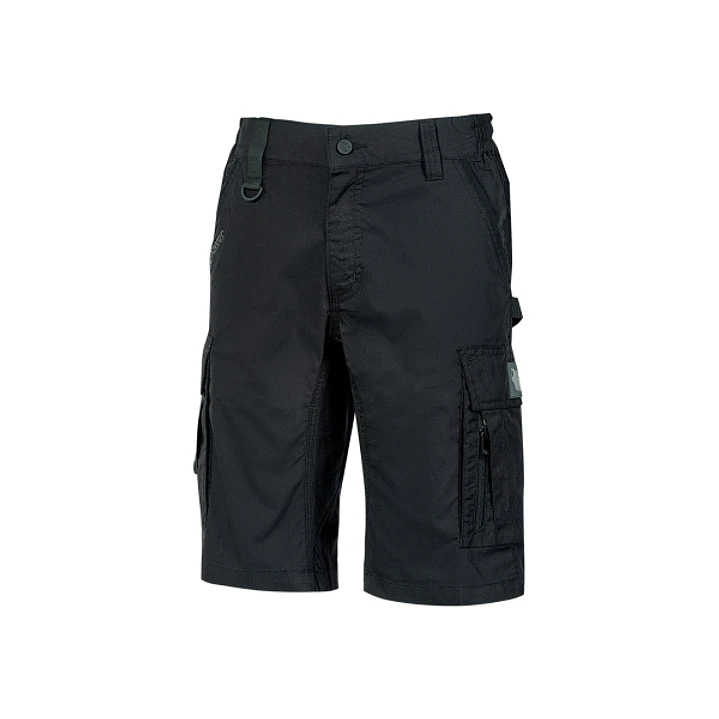 Upower Solaris Bermudas Cargo Funcionales - Talla M - Tejido Ripstop Elastico, Multibolsillos, Detalles Reflectantes, Proteccion Lumbar, Cierre Antira 1