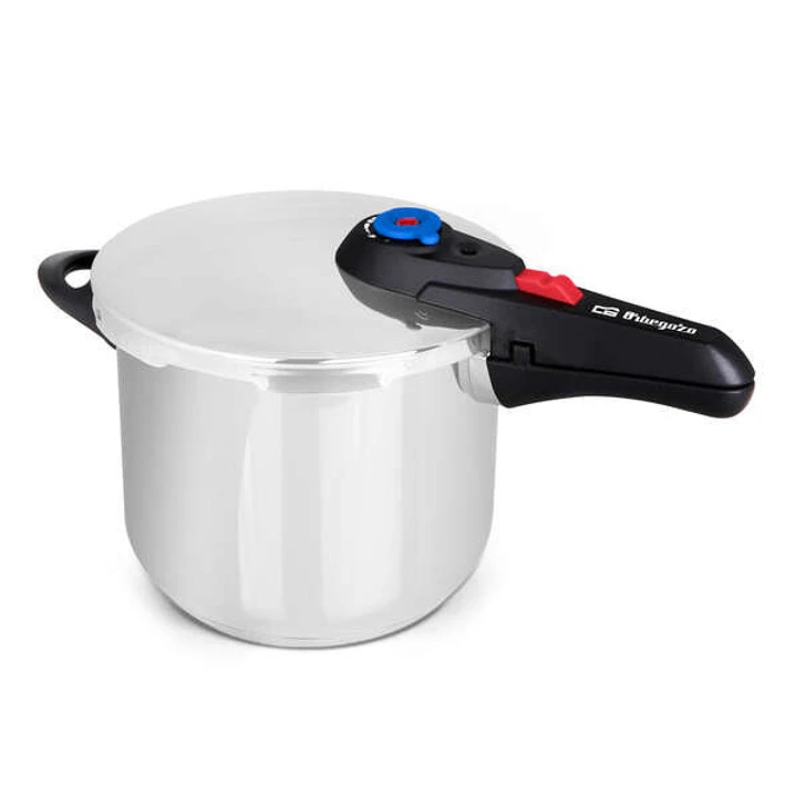 Orbegozo HP 10006 Olla Super Rapida - Capacidad 10 Litros - Cinco Sistemas de Seguridad - Fondo Termo Difusor - Apto para Todo Tipo de Fuegos 1