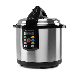 Orbegozo HPE 6075 Olla a Presion Electrica Ultra Rapida - Temporizador Programable - Menus Pre-Configurados - Ahorro Energetico - Seguridad Garantizad