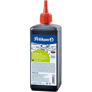 Pelikan Tinta China 523 1 Litro - Ideal para Dibujo y Caligrafia - Resistente al Agua - Secado Rapido - Color Negro