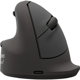Fellowes Breyta Plus Raton Inalambrico Ergonomico Vertical 2400ppp - Tamaño Grande - Bluetooth®, Dongle USB y Conexion por Cable - Certificado por FIR