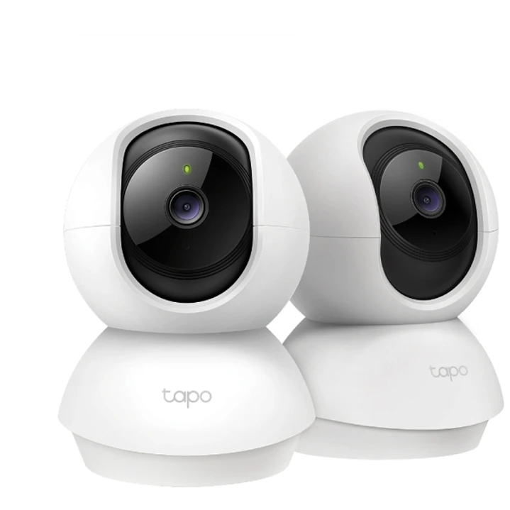 TP-Link Tapo TC71 Pack de 2 Camaras de Seguridad - 2K QHD - WiFi - Resolucion de 3Mpx - Vision Nocturna - Audio Bidireccional - Cancelacion de Ruido - 1