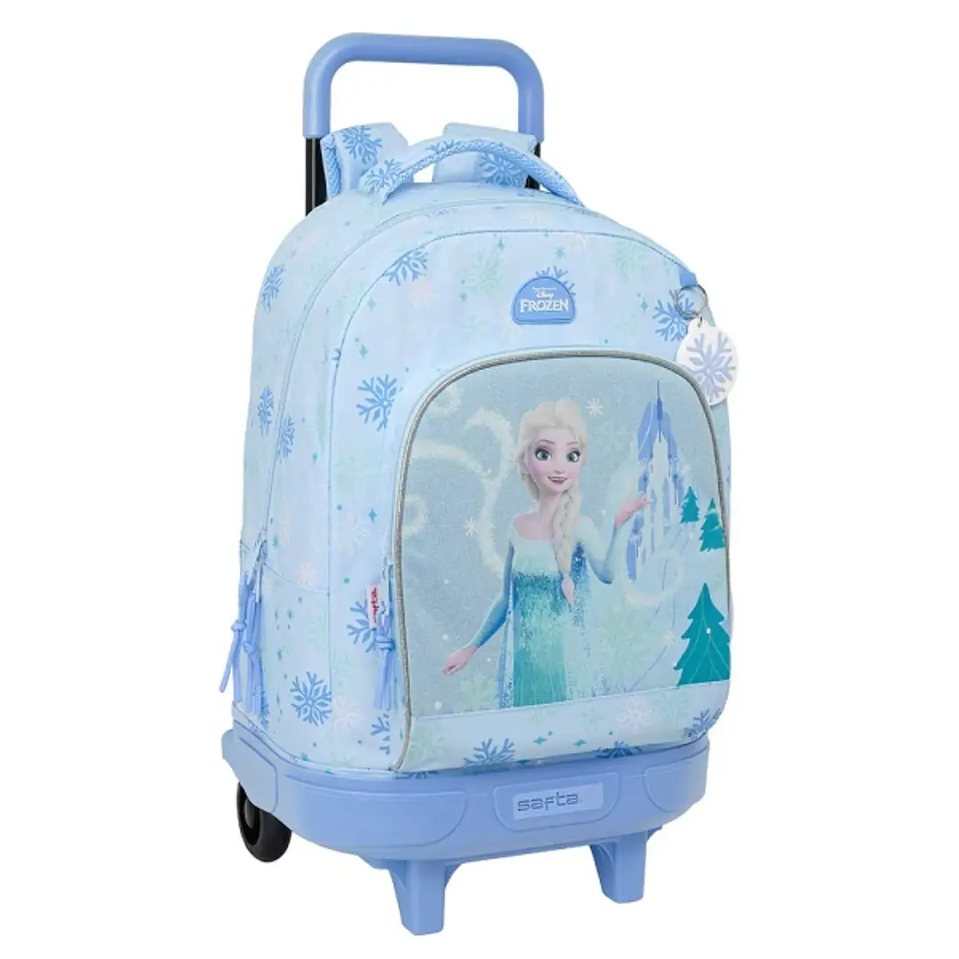 Safta Frozen Mochila con Carro - Extraible - 33L - Portabotellas - Tarjeta de Identificacion Personal - Cremallera con Doble Tirador - Asa de Mano - B 1
