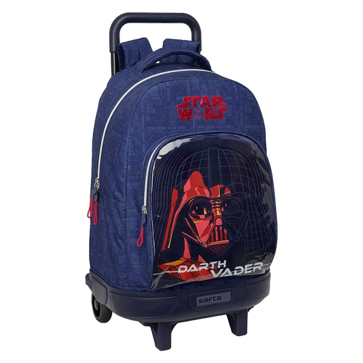 Safta Star Wars Mochila con Carro - Extraible - 33L - Portabotellas - Tarjeta de Identificacion Personal - Cremallera con Doble Tirador - Asa de Mano  1