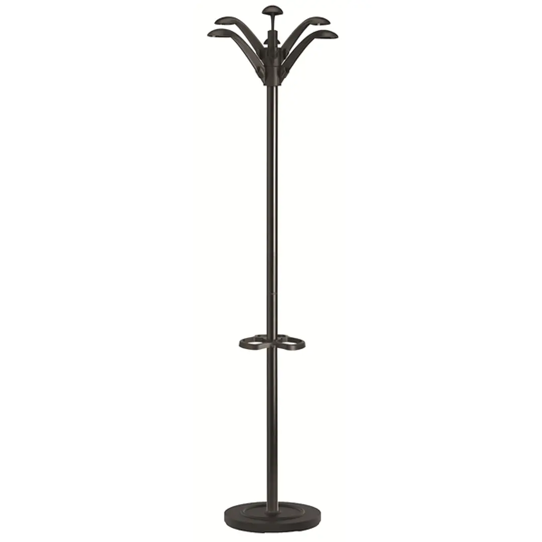 Unilux Perchero Floral 6 Ganchos - Diseño Elegante y Floral - 6 Ganchos para Colgar Prendas - Color Negro 1