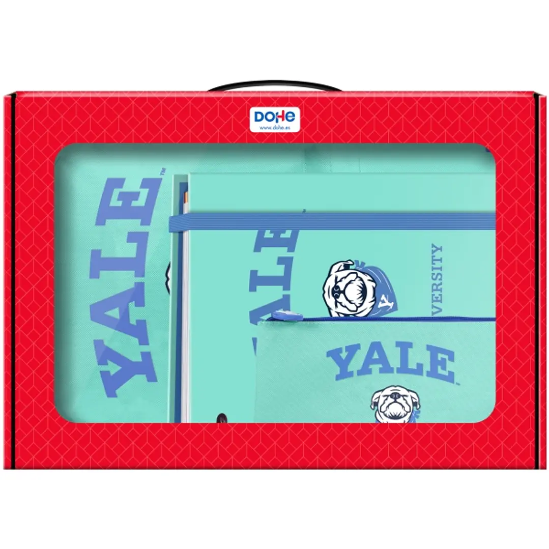 Dohe Yale Dog Pack de Mochila + Carpeta A4 Recambio + Portatodo Triple - Todo en un Maletin Perfecto para Regalo 1