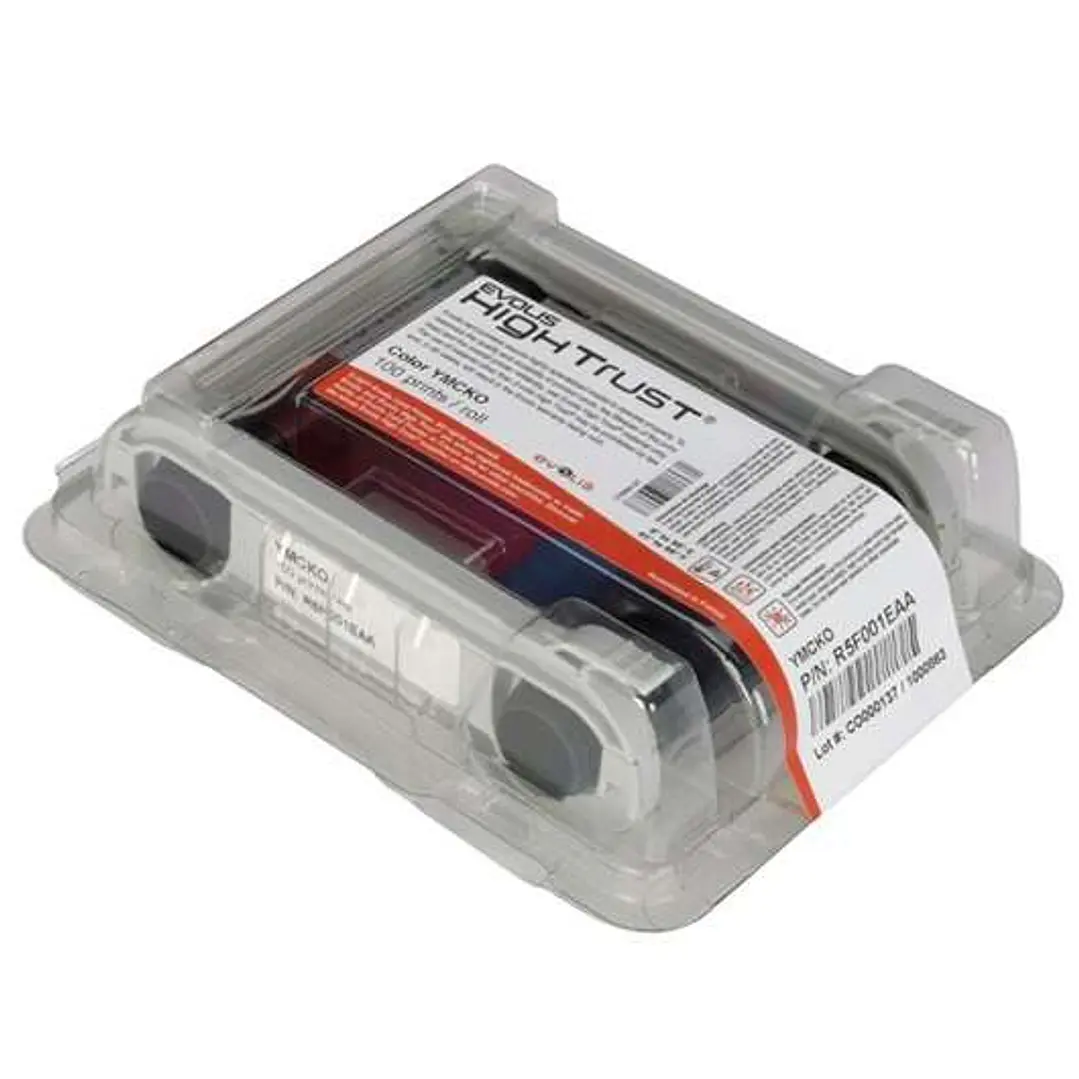 Evolis YMCKO Cartucho de Cinta Original - 200 Impresiones - R5F002EAA 1