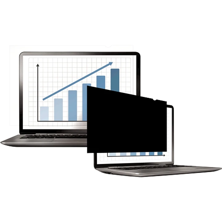 Fellowes Filtro de Privacidad para Pantalla - Vision Lateral Oscurecida Desde 30º - Protege de Polvo y Arañazos - Reduce Brillos - Facil de Colocar y  1