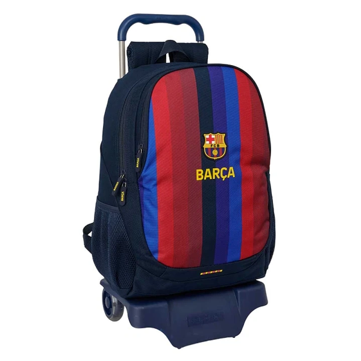 Safta F.C.Barcelona 1ª Equipacion 26/27 Mochila con Carro - Extraible - 22.5L - Portabotellas - Cremallera con Doble Tirador - Asa de Mano - Espalda A 1