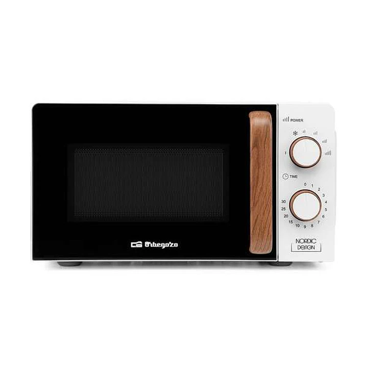 Orbegozo Mi 2122 Microondas - Capacidad 20L - Potencia 700W - 6 Niveles de Potencia - Temporizador 30min - Descongelacion - 230V 1