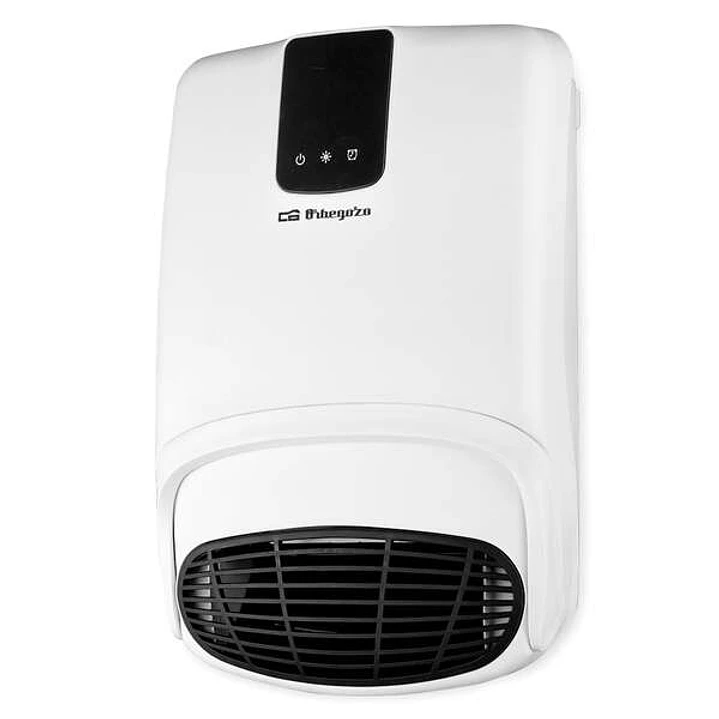 Orbegozo FB 2200 Calefactor de Pared con Accesorio para Toallas - Especial Baño (IP-23) - Mando a Distancia - 2 Niveles de Calor - Programable - Segur 1