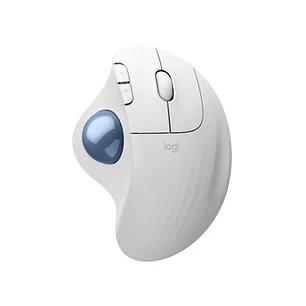 Logitech Ergo M575S Raton Inalambrico Trackball USB 2000dpi - 5 Botones - Uso Diestro - Color Blanco Crudo
