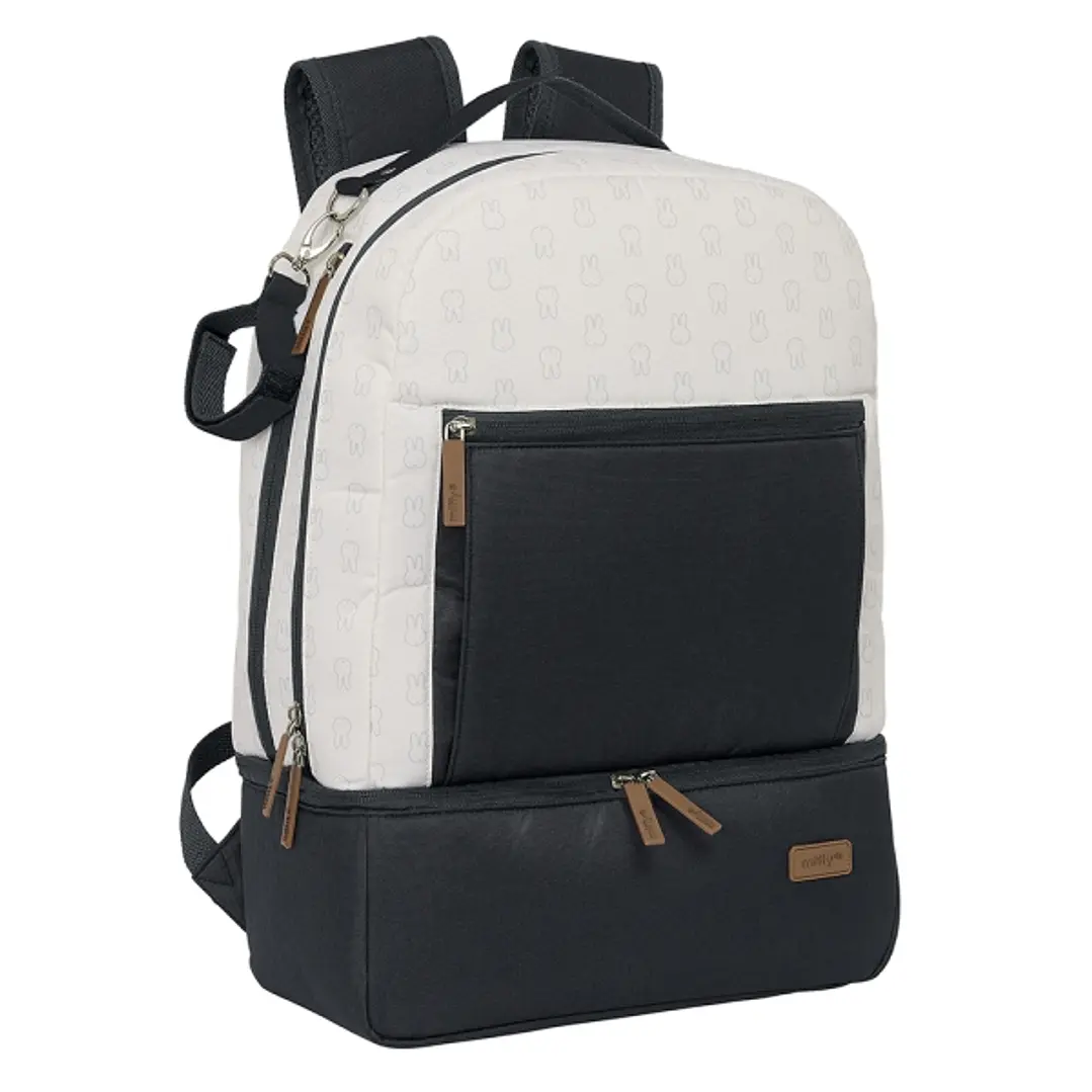 Safta Miffy Mum Moon Mochila para Carrito Bebe de 19.4L - Compartimento Amplio - Cremallera Doble - Bolsillo Frontal - Bolsillo Termo - Bolsillo Later 1