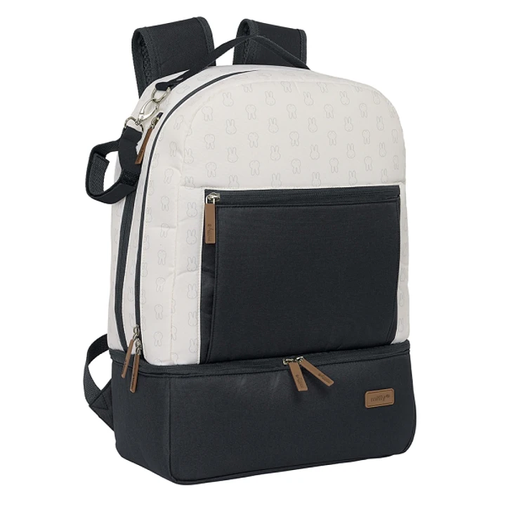 Safta Miffy Mum Moon Mochila para Carrito Bebe de 19.4L - Compartimento Amplio - Cremallera Doble - Bolsillo Frontal - Bolsillo Termo - Bolsillo Later 1