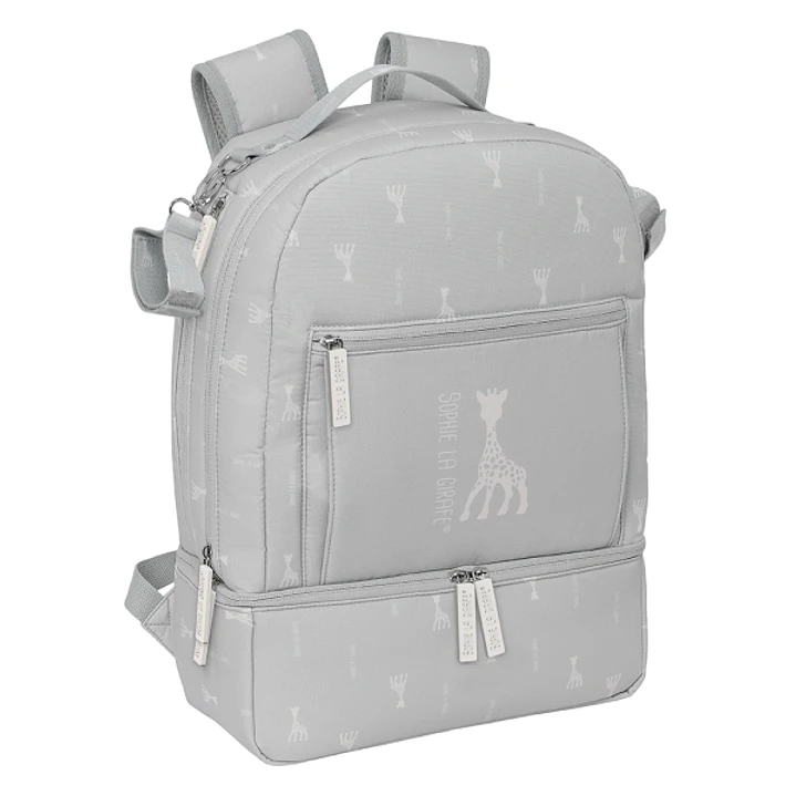 Safta Sophie la Girafe Mum Mochila para Carrito Bebe de 19.4L - Bolsillos Internos - Cremallera Doble Facil - Bolsillo Termo - Bolsillo Lateral - 300x 1