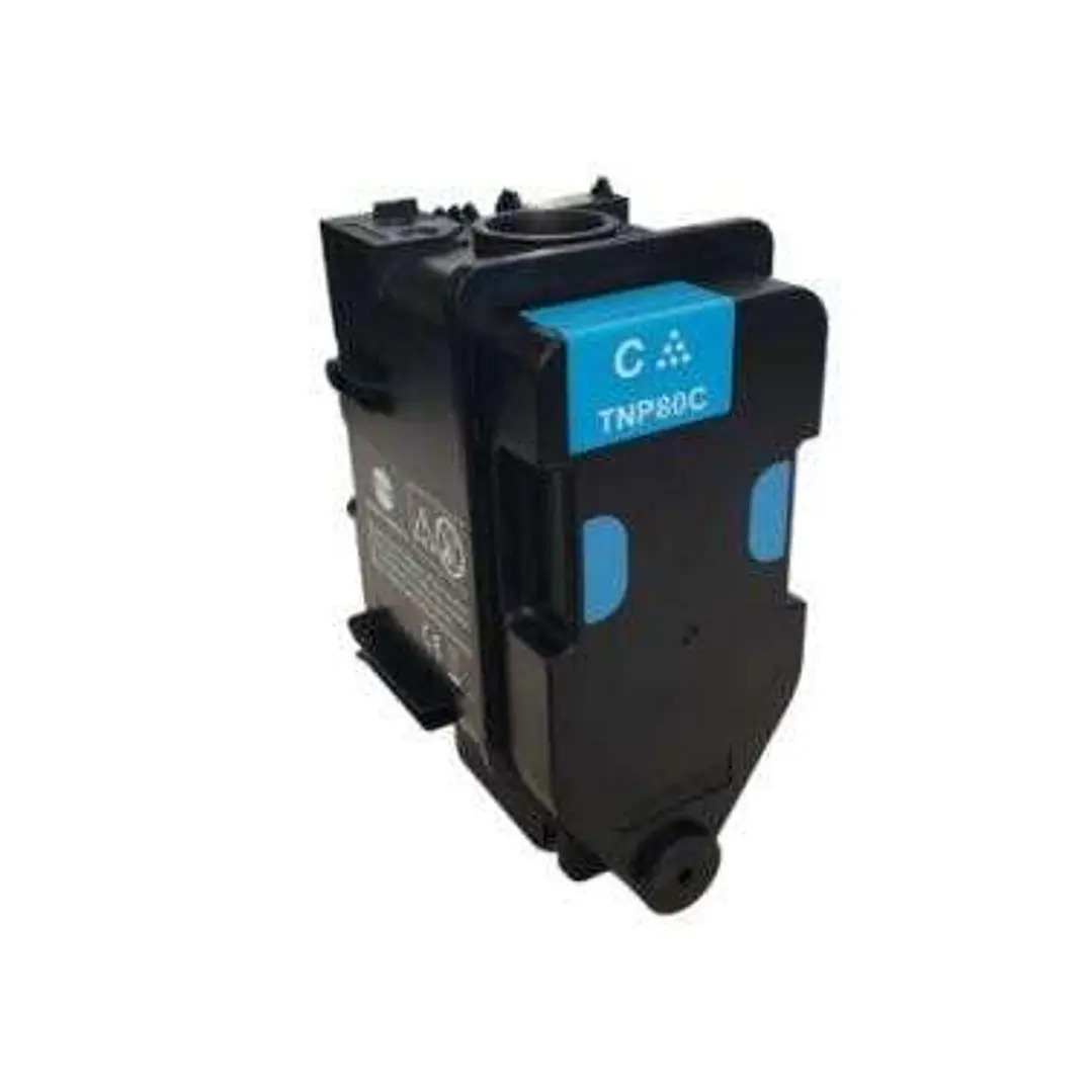 Konica Minolta TNP80 Cyan Cartucho de Toner Original - TNP80C/AAJW452 1