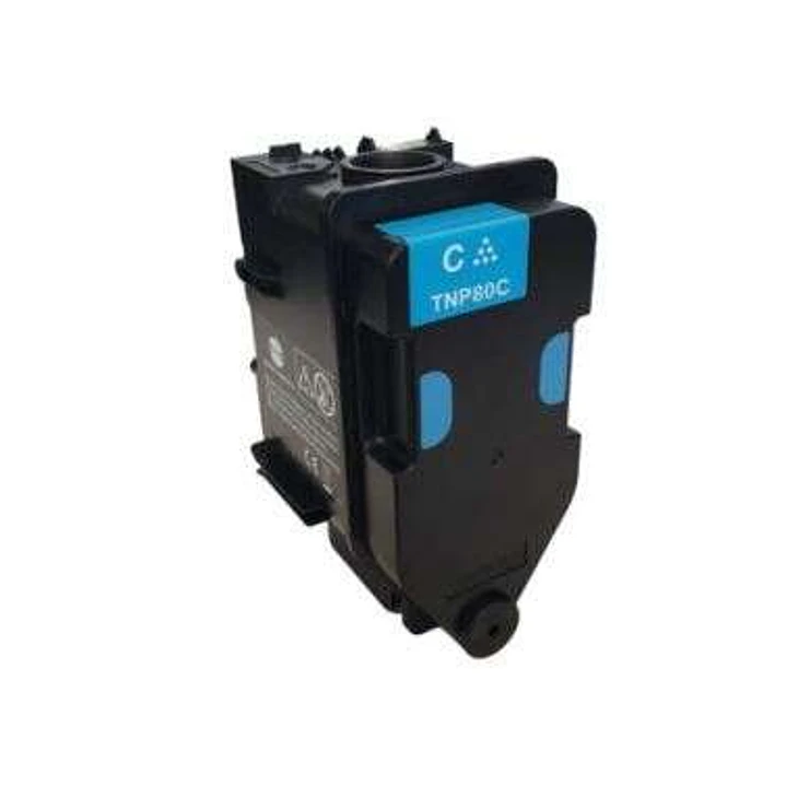 Konica Minolta TNP80 Cyan Cartucho de Toner Original - TNP80C/AAJW452 1