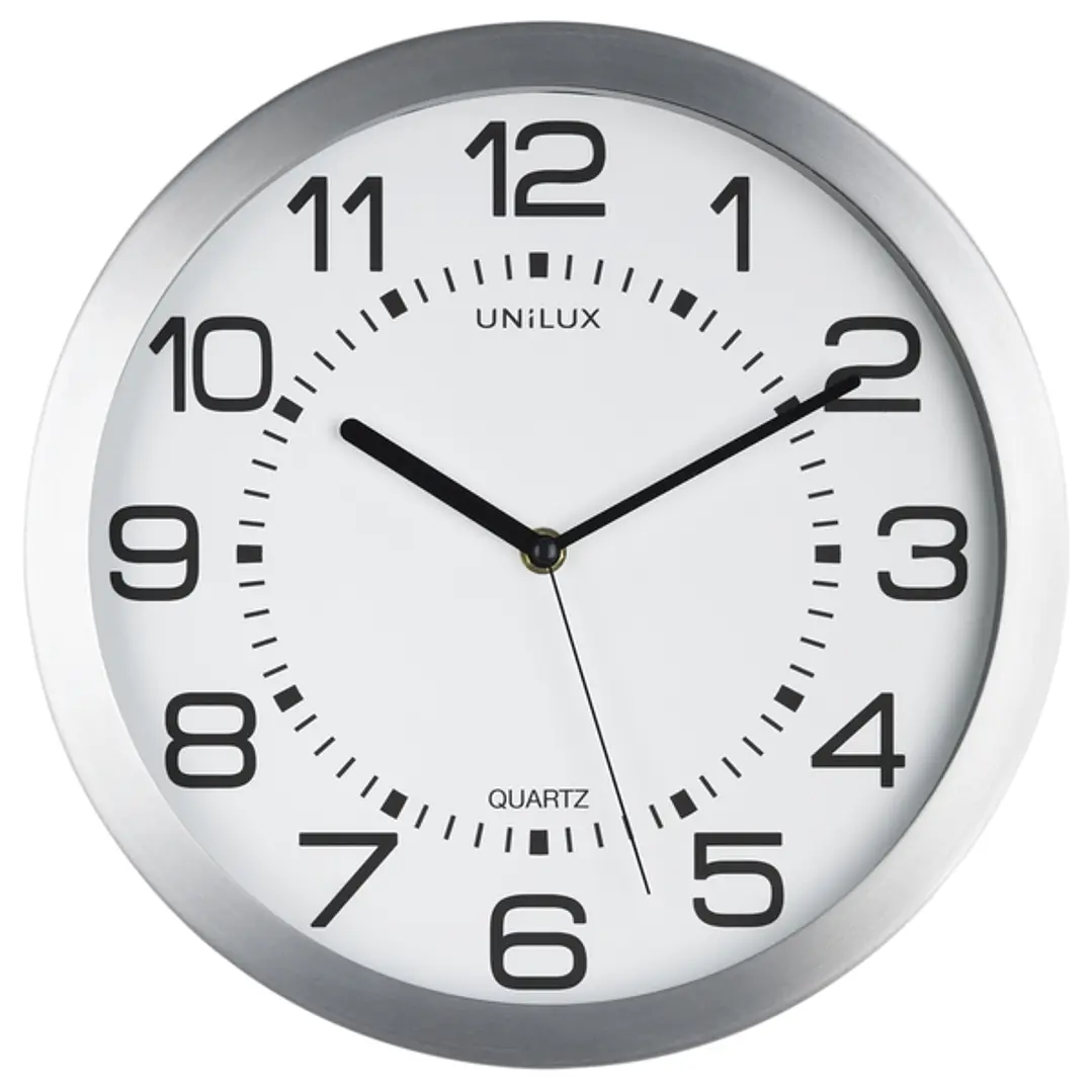 Unilux Reloj Retroiluminado Moon - Diseño Retro - Funcion de Retroiluminacion - Estilo Moderno - Color Blanco 1