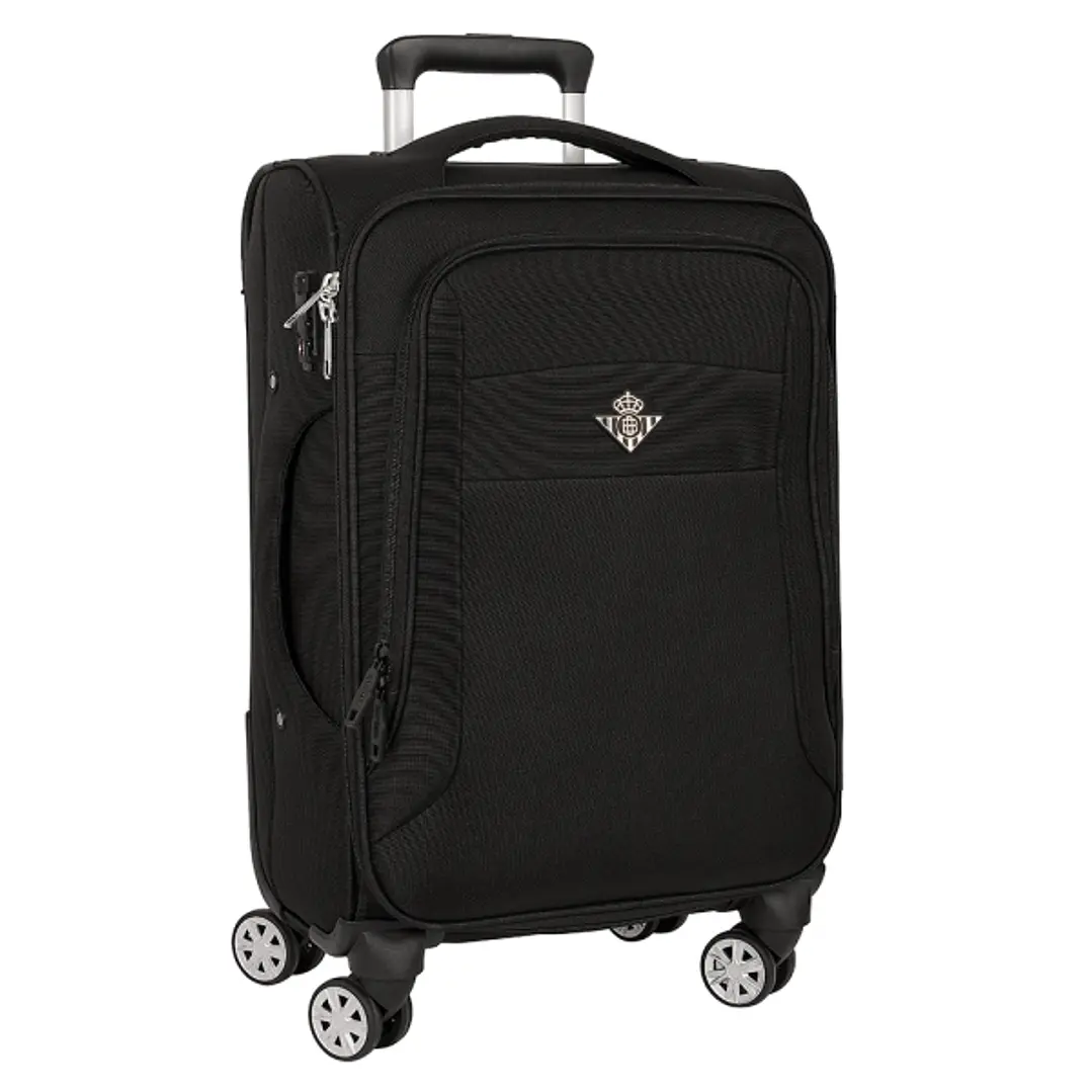 Safta Real Betis Balompie Premium Maleta Trolley de Cabina 20 - Cierre con Candado - Cintas Sujetaequipaje - Asas Superior y Lateral - Protecciones L 1