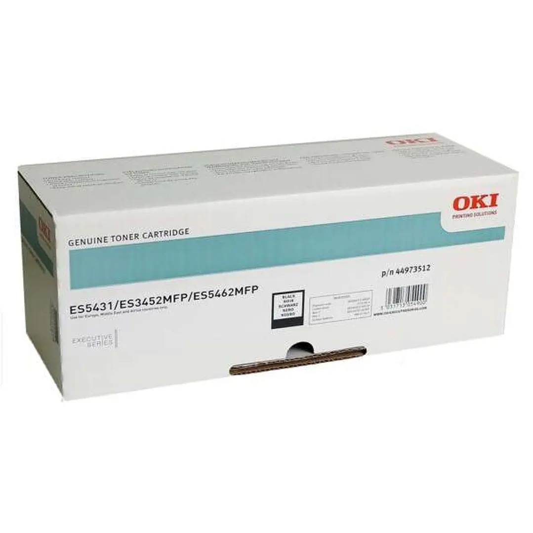 OKI Executive ES3452 MFP/ES5431DN/ES5462 MFP Negro Cartucho de Toner Original - 44973512 1