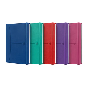 Oxford Signature Cuaderno Cosido Tapa Extradura A5 Liso - 80 Hojas - Colores Surtidos