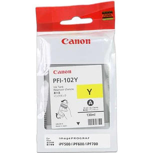 Canon PFI102 Amarillo Cartucho de Tinta Original - 0898B001