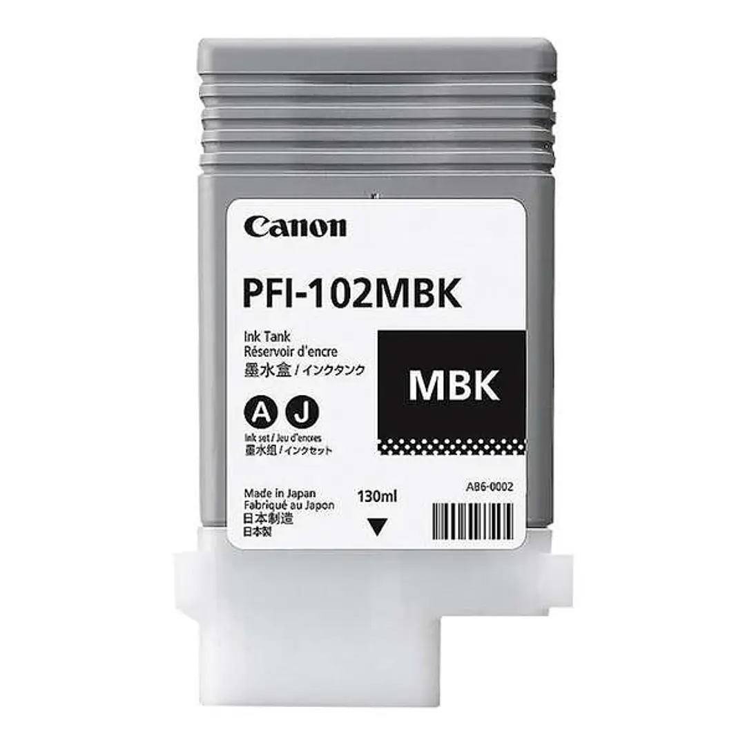 Canon PFI102 Negro Mate Cartucho de Tinta Original - 0894B001/PFI-102MBK 1