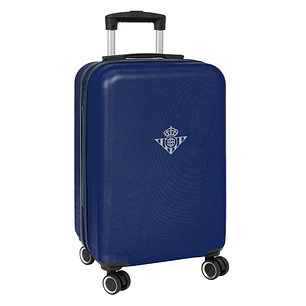 Safta Real Betis Balompie Maleta Trolley de Cabina 20 - Cierre con Candado - Interior con Bolsillo - Cintas con PVC - Ruedas Giratorias - Ajustable -