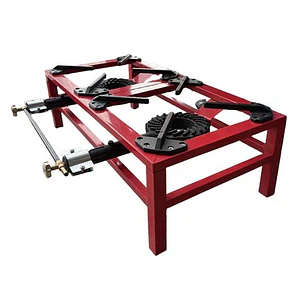 Muvip MV0629 Hornillo a Gas Portatil Reforzado - Quemador de Hierro Fundido - Potencia 15kW - Llave de Regulacion de Gas - Compatible con Butano y Pro