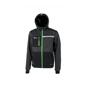 Upower Galaxy Sudadera de Trabajo con Cremallera - Talla 2XL - Material Suave y Transpirable, Secado Rapido, Multiples Bolsillos, Capucha Ajustable, D