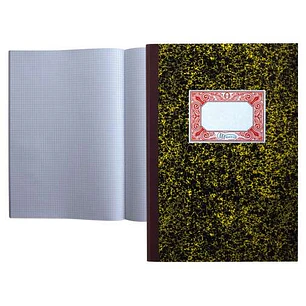 Miquel Rius Cuaderno Cartone Cuadricula 4mm Tamaño Folio Natural 100 Hojas sin Numerar - Cubiertas de Carton Contracolado - Lomo de Tela Engomada Gran