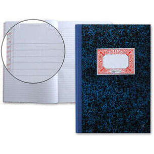 Miquel Rius Cuaderno Cartone Rayado Horizontal Tamaño Folio Natural 100 Hojas sin Numerar - Cubiertas de Carton Contracolado - Lomo de Tela Engomada A
